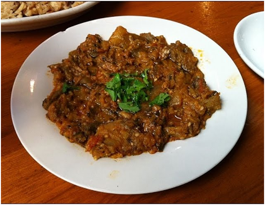 Warm Eggplant and Tomato Salad